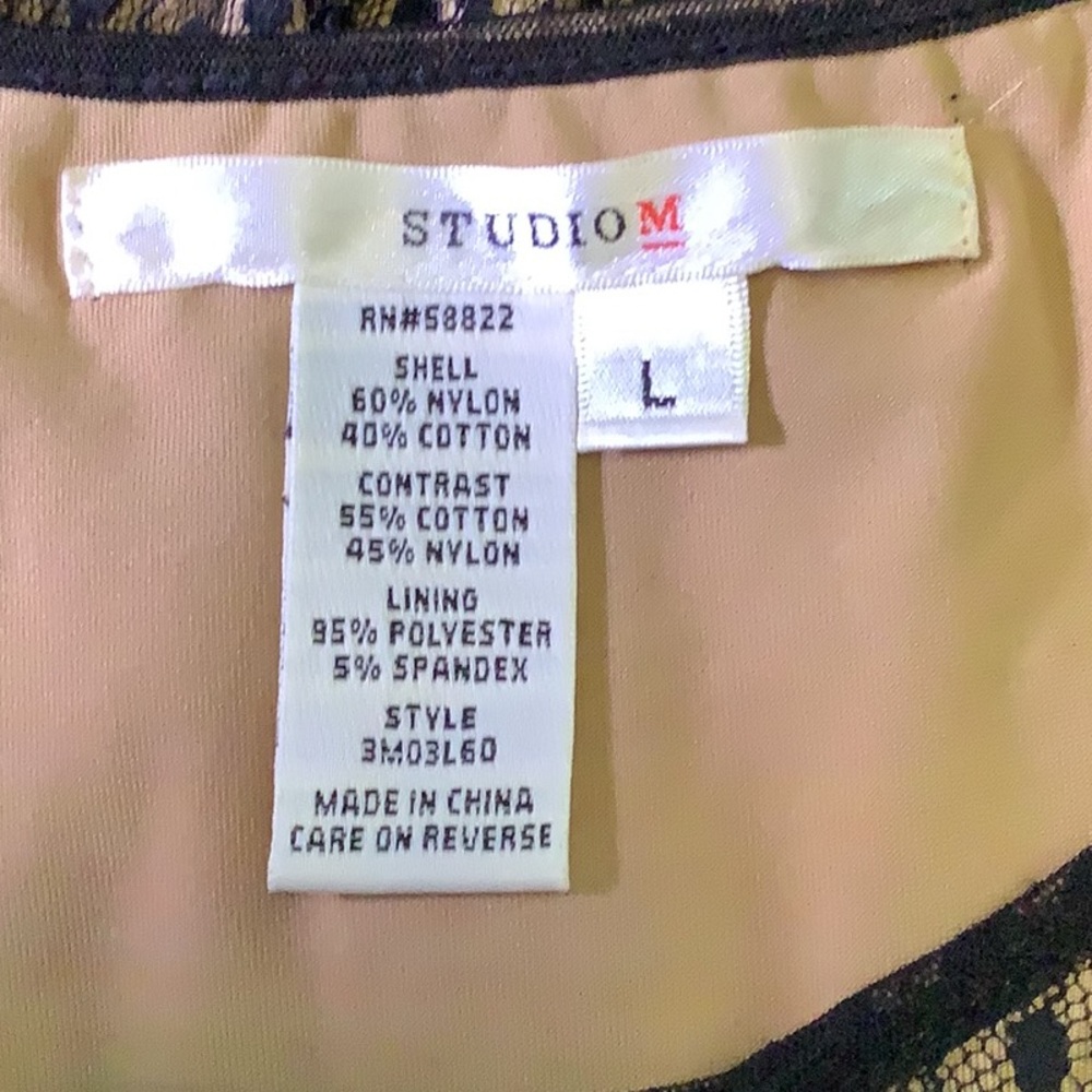 Pretty Feminine Dress, Studio M, Black dress, size large - Picture 14 of 14